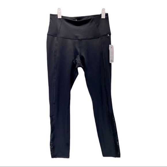 Apana Yoga Pant Mesh Side panel Black Brand New - Picture 1 of 11